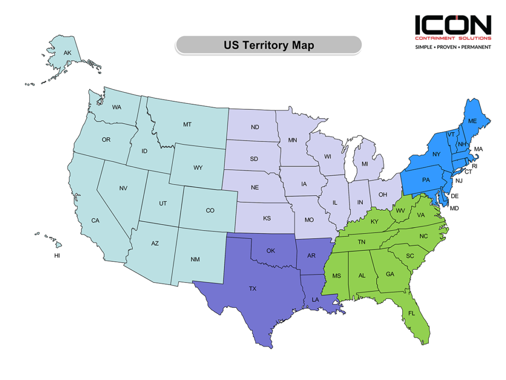 Icon Territory Sales Map